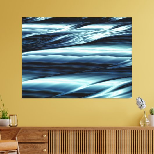 zeewater omwikkeld canvas afdruk (Insitu (Woonkamer))