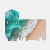 Zeewater op zee en tropische zomer bedankdoosjes (Uitgevouwen)