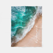 Zeewater op zee en tropische zomer fleece deken (Voorkant)