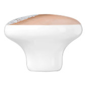 Zeewater op zee en tropische zomer keramische knop (Zijkant)