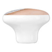 Zeewater op zee en tropische zomer keramische knop (Zijkant)