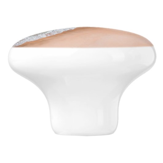 Zeewater op zee en tropische zomer keramische knop (Zijkant)