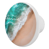 Zeewater op zee en tropische zomer keramische knop (Rechts)