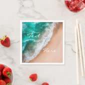 Zeewater op zee en tropische zomer servet (Insitu)