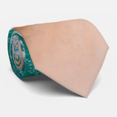 Zeewater op zee en tropische zomer stropdas (Opgerold)