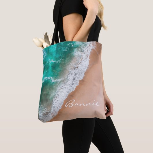 Zeewater op zee en tropische zomer tote bag (Dichtbij)