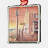 Zeewater, Uitzicht van OregonAquarium Metalen Ornament (Links)