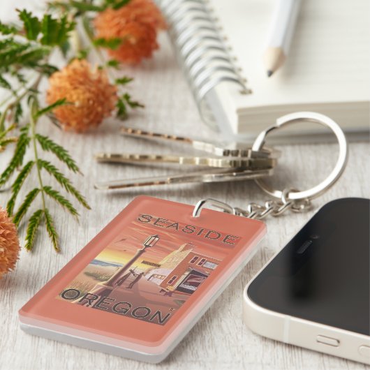 Zeewater, Uitzicht van OregonAquarium Sleutelhanger (Voorkant Rechts)