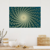 Zeewater whirlpool3 Poster (Keuken)