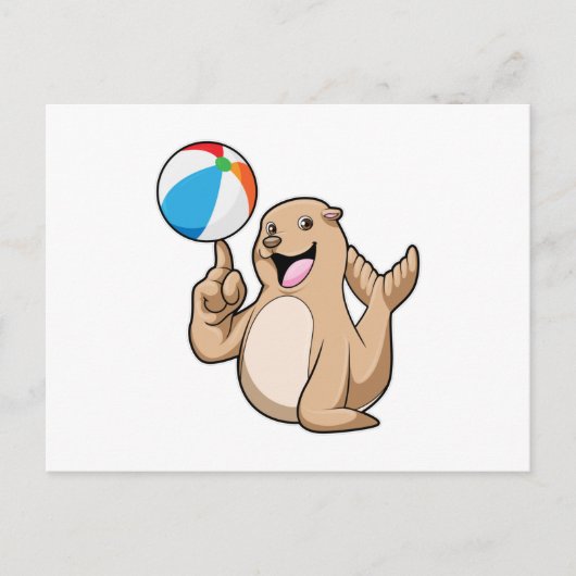 zeewaterpolo briefkaart (Voorkant)