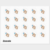 zeewaterpolo ronde sticker (Vel)