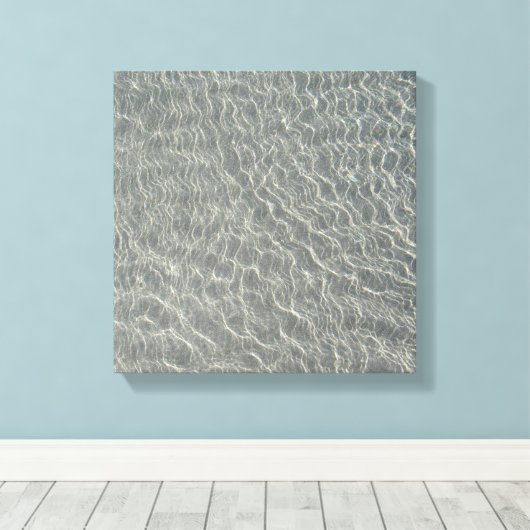 Zeewaterrimpels en zand canvas afdruk (Insitu (Houten vloer))