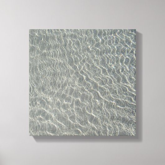 Zeewaterrimpels en zand canvas afdruk (Voorkant)