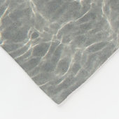 Zeewaterrimpels en zand fleece deken (Hoek)