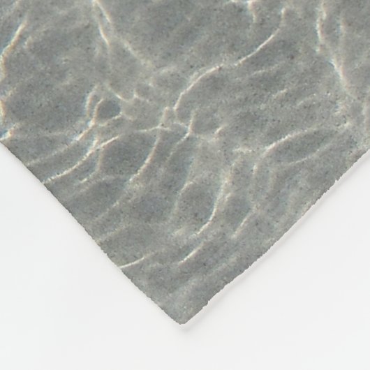 Zeewaterrimpels en zand fleece deken (Hoek)