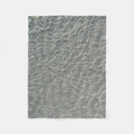 Zeewaterrimpels en zand fleece deken