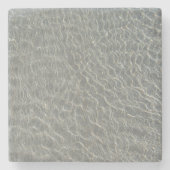 Zeewaterrimpels en zand stenen onderzetter (Voorkant)