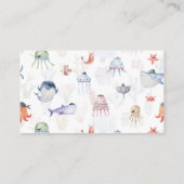 Zeewaterverf Babyshower Luierspel Informatiekaartje (Achterkant)