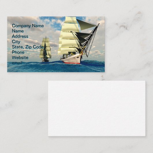 zeeweg visitekaartje (Voorkant / Achterkant)