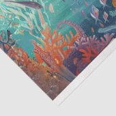 zeewering onder water tissuepapier (Detail)