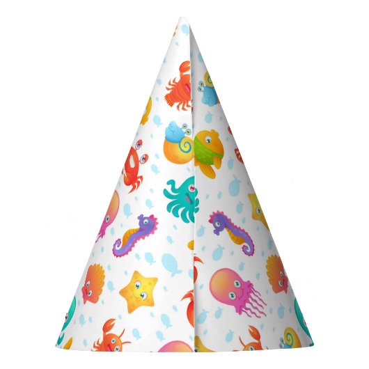 Zeewezens feesthoedjes (Achterkant)