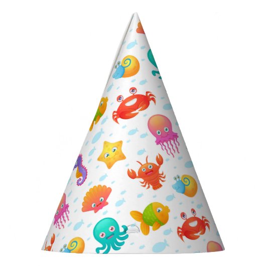 Zeewezens feesthoedjes (Links)