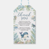 Zeewezens verjaardags favorietlabels cadeaulabel (Voorkant)