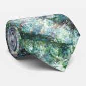 Zeewier abstract patroon op de steen stropdas (Opgerold)