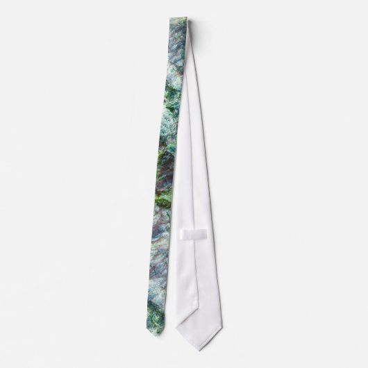 Zeewier abstract patroon op de steen stropdas (Achterkant)