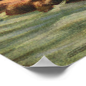 Zeewier bij de kust, Vintage zeezoogdieren Poster (Hoek)