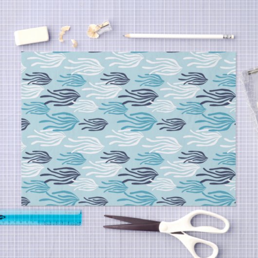 Zeewier Blauw Tissuepapier (Craft)