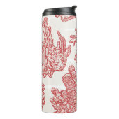 Zeewier delicaat patroon thermosbeker (Gedraaid links)