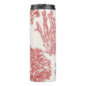 Zeewier delicaat patroon thermosbeker (Achterkant)