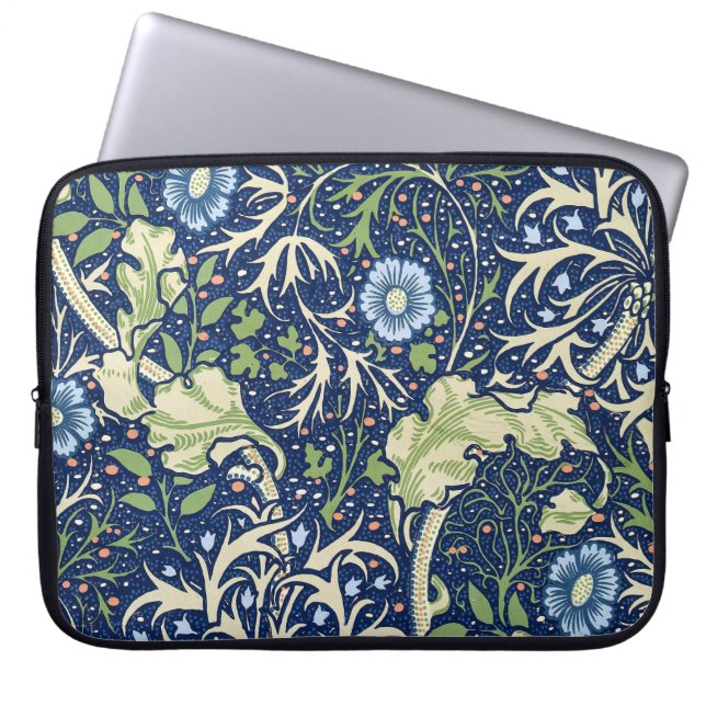 Zeewier (door William Morris) Laptop Sleeve (Voorkant)