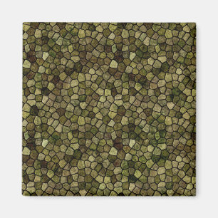 Zeewier en jeneverbes gekasseide patchwork terrazo magneet