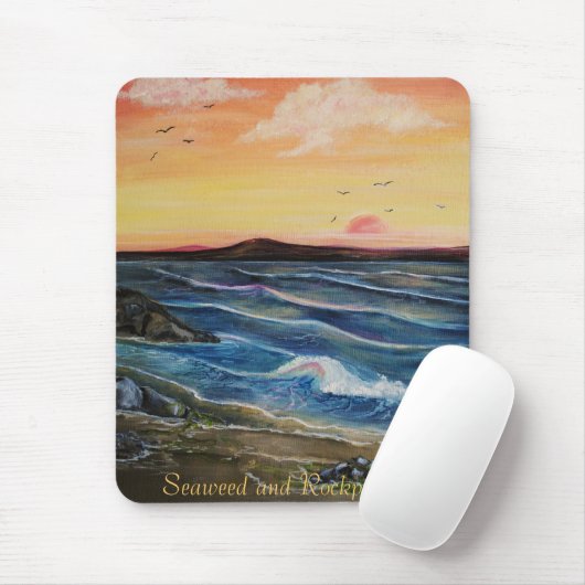 Zeewier en Rockpools.. Muismat (Met muis)