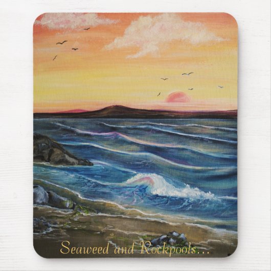 Zeewier en Rockpools.. Muismat (Voorkant)