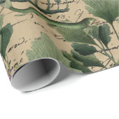 Zeewier en vis op tan cadeaupapier (Rol Hoek)