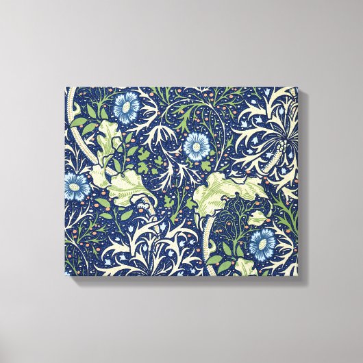 Zeewier (Floral Pattern) (door William Morris) Canvas Afdruk (Voorkant)