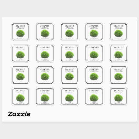 Zeewier Handgemaakte Zeep Label (Vel)