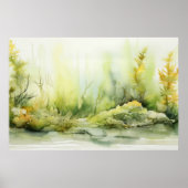 Zeewier Kelp Garden Waterverf Print (Voorkant)