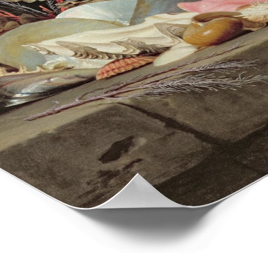 Zeewier, lithophyten en zeeshells poster (Hoek)