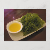 Zeewier met een citroendip briefkaart (Voorkant)