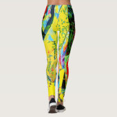 Zeewier met rood diatomeeën in geel leggings (Achterkant)