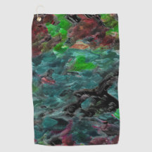 Zeewier of koralen van zee met golfeffect