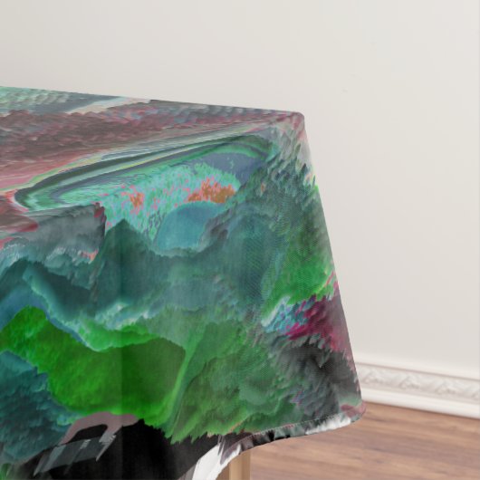 Zeewier of koralen van zee met golfeffect tafelkleed (Voorbeeld)