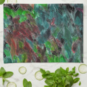 Zeewier of koralen van zee met golfeffect theedoek (Gevouwen)