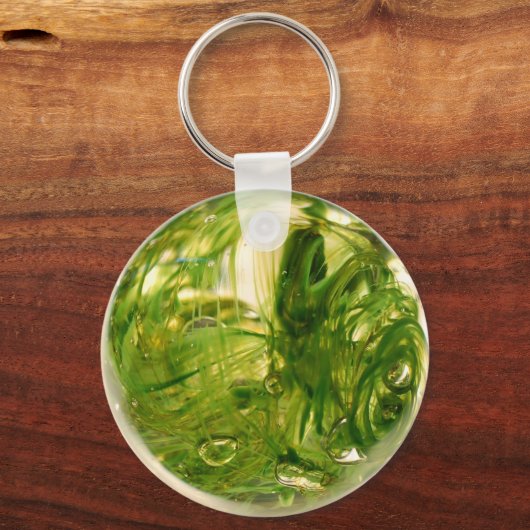 Zeewier Wereldbol Sleutelhanger (Voorkant)