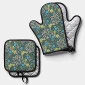 Zeewier, William Morris Ovenwant & Pannenlap Set (Voorkant / Achterkant)