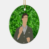 Zeewiergroen Keramisch Ornament (Rechts)
